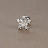 1 Piece Sweet Simple Style Flower Plating Inlay Titanium Steel Zircon Ear Studs