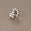 1 Piece Sweet Simple Style Flower Plating Inlay Titanium Steel Zircon Ear Studs