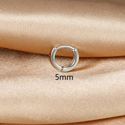 1 Piece Simple Style Circle Plating Copper Earrings