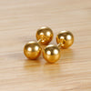 1 Pair Simple Style Solid Color Plating Stainless Steel Ear Studs