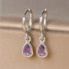 1 Pair Ig Style Simple Style Water Droplets Plating Inlay Copper Zircon Drop Earrings