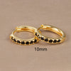 1 Pair Simple Style Round Plating Inlay Copper Zircon Earrings