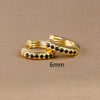 1 Pair Simple Style Round Plating Inlay Copper Zircon Earrings