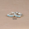 1 Pair Ig Style Simple Style Round Plating Inlay Copper Zircon Earrings