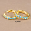 1 Pair Ig Style Simple Style Round Plating Inlay Copper Zircon Earrings