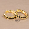 1 Pair Simple Style Round Plating Inlay Copper Zircon Earrings