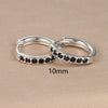 1 Pair Simple Style Round Plating Inlay Copper Zircon Earrings