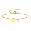 Modern Style Simple Style Classic Style Letter Heart Shape Stainless Steel Plating Gold Plated Bracelets