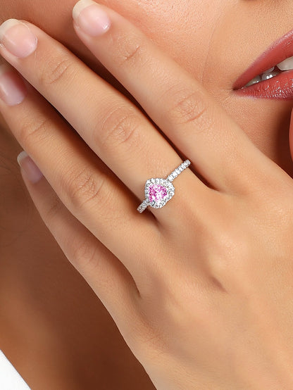 Elegant Sexy French Style Heart Shape Copper Plating Inlay Zircon Rose Gold Plated White Gold Plated Gold Plated Rings