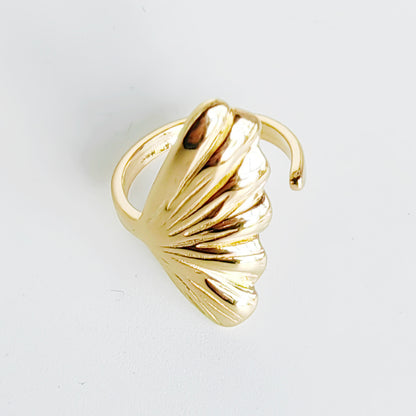 Retro Vintage Style Simple Style Hand Heart Shape Wings Stainless Steel Titanium Steel Plating 18k Gold Plated Open Rings