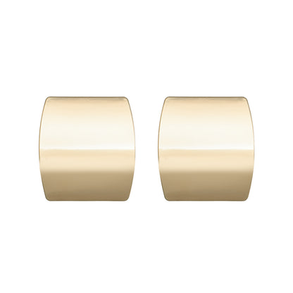 1 Pair Hip-hop Vintage Style Simple Style Square Solid Color Plating Alloy Gold Plated Silver Plated Ear Studs