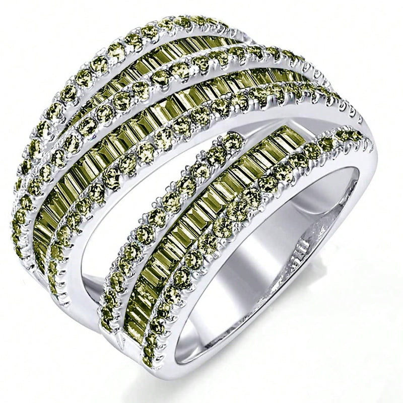 Elegant Sexy French Style Solid Color Copper Plating Inlay Zircon White Gold Plated Gold Plated Rings