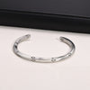 Simple Style Solid Color Stainless Steel Handmade Bangle