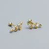 1 Pair Casual Solid Color Plating Inlay Sterling Silver Zircon Ear Studs