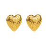 1 Pair Modern Style Simple Style Heart Shape Inlay Copper Zircon Ear Studs