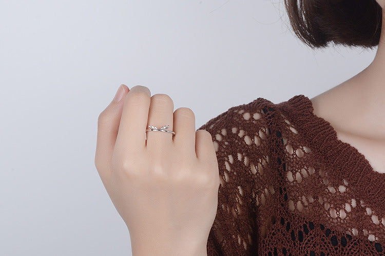 Simple Style Antlers Copper Plating Adjustable Ring