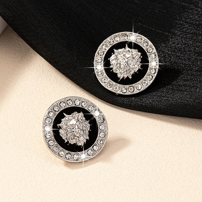 1 Pair Simple Style Classic Style Lion Bee Alloy Ear Studs