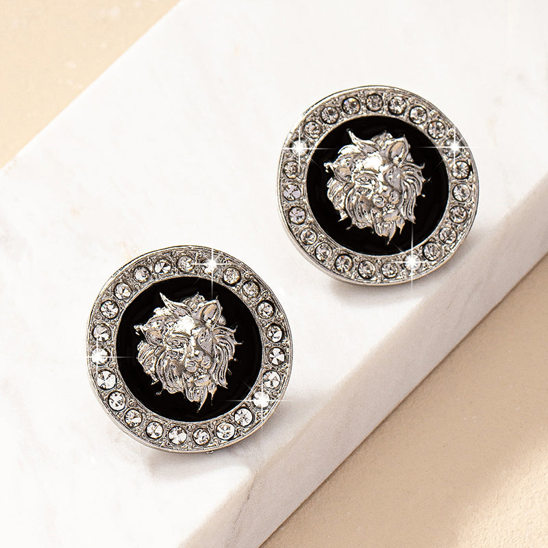 1 Pair Simple Style Classic Style Lion Bee Alloy Ear Studs