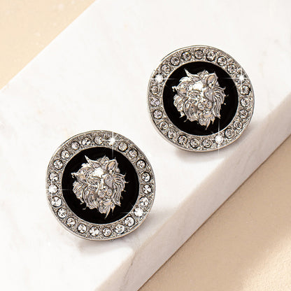 1 Pair Simple Style Classic Style Lion Bee Alloy Ear Studs