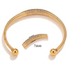 Elegant Simple Style Geometric Stainless Steel Plating 18k Gold Plated Silver Plated Bangle