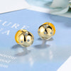 1 Pair Simple Style Geometric Star Plating Inlay Copper Zircon White Gold Plated Ear Studs