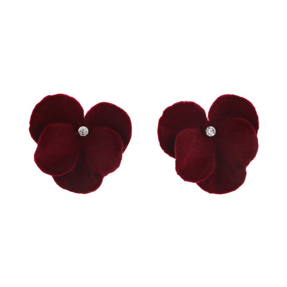 1 Pair Elegant Solid Color Alloy Ear Studs