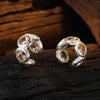 1 Piece Glam Oval Plating Inlay Copper Zircon White Gold Plated Ear Cuffs