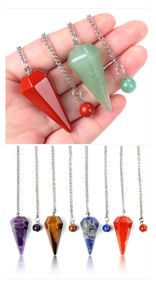 Simple Style Solid Color Artificial Gemstones Copper Pendant Necklace