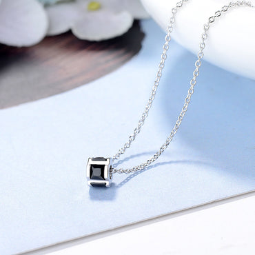 Copper IG Style Simple Style Inlay Geometric Zircon Necklace