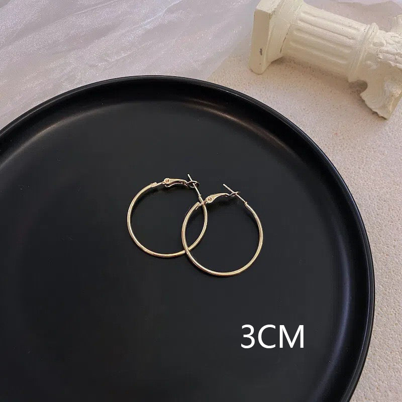 1 Pair Casual Elegant Vacation Solid Color Plating Stainless Steel White Gold Plated Gold Plated Earrings