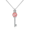 Simple Style Crown Copper Inlay Zircon Pendant Necklace