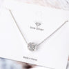 Simple Style Solid Color Copper Inlay Zircon Pendant Necklace