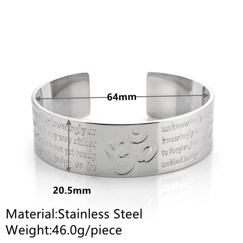 Simple Style Classic Style C Shape Steel Rings Bracelets