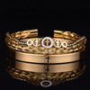 Glam Cross Stainless Steel Plating Bracelets