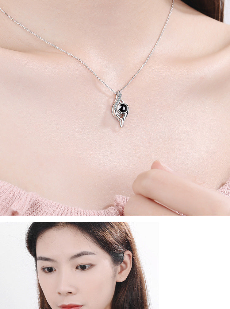 Simple Style Geometric Copper Inlay Zircon Pendant Necklace