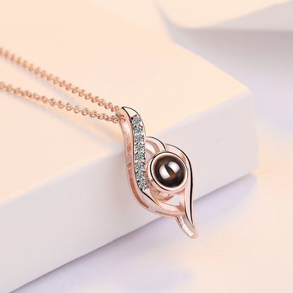 Simple Style Geometric Copper Inlay Zircon Pendant Necklace