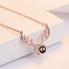 Simple Style Commute Solid Color Copper Inlay Zircon Pendant Necklace