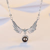 Simple Style Printing Copper Inlay Zircon Pendant Necklace