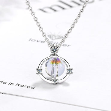 Simple Style Commute Star Copper Inlay Zircon Pendant Necklace