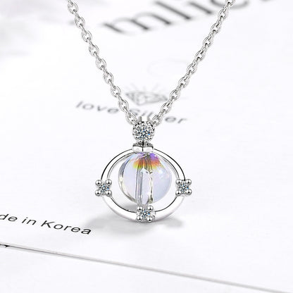 Simple Style Commute Star Copper Inlay Zircon Pendant Necklace