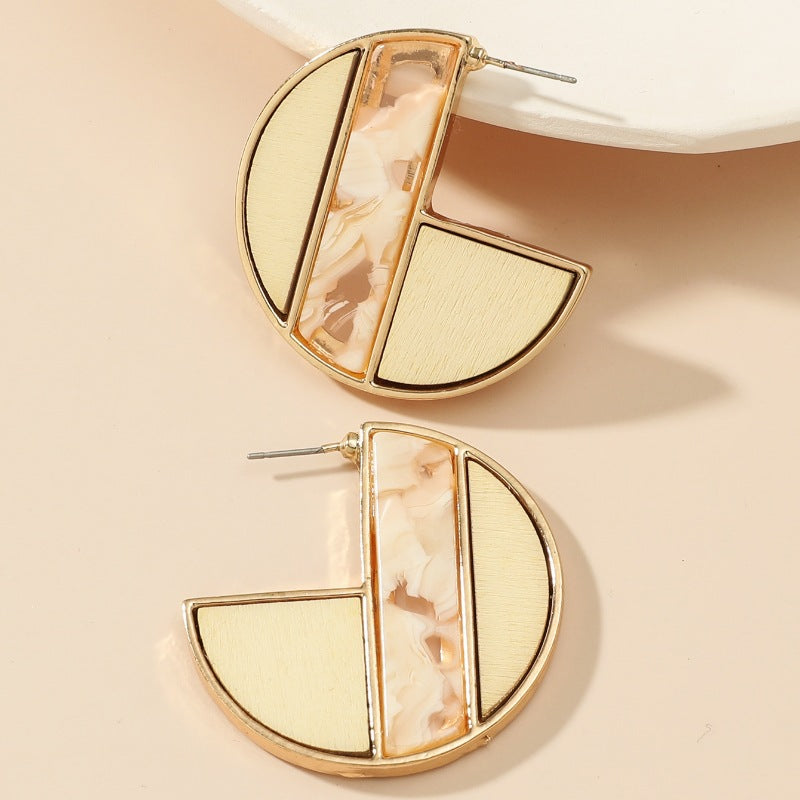 1 Pair Elegant Simple Style Geometric Plating Alloy Earrings