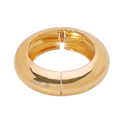 Modern Style Simple Style Solid Color Alloy Women's Bangle