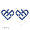 1 Pair Sweet Simple Style Heart Shape Plating Inlay Copper Zircon White Gold Plated Ear Studs