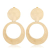 1 Pair Vacation Modern Style Classic Style Solid Color Plating Stainless Steel Gold Plated Drop Earrings