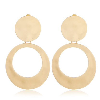 1 Pair Vacation Modern Style Classic Style Solid Color Plating Stainless Steel Gold Plated Drop Earrings