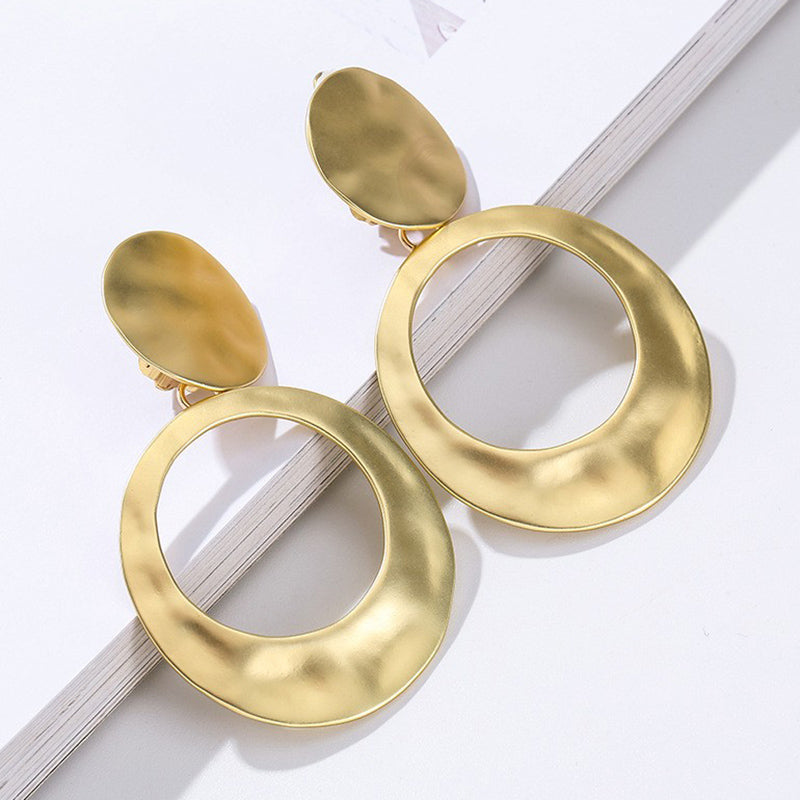 1 Pair Vacation Modern Style Classic Style Solid Color Plating Stainless Steel Gold Plated Drop Earrings