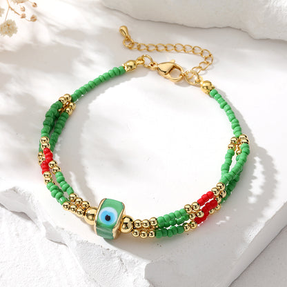 Casual Vintage Style Simple Style Color Block Beaded Resin Beaded Women's Bracelets