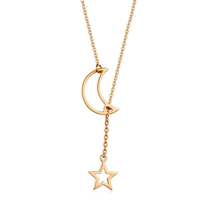 Sweet Star Moon Alloy Women's Pendant Necklace