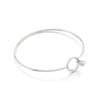 Elegant Simple Style Round Stainless Steel Plating Bangle