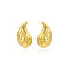 1 Pair Simple Style Water Droplets Plating Copper Gold Plated Ear Studs